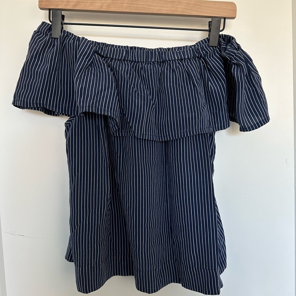Madewell Silk Off-Shoulder Top XS
